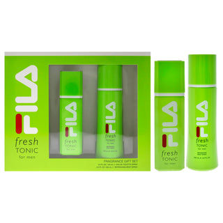 Fila Fresh Green by Fila for Men - 2 Pc Gift Set 3.4oz EDT Spray, 8.4oz Body Spray