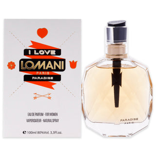 I Love Lomani Paradise by Lomani for Women - 3.4 EDP Spray