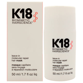 K18 Hair Leave-In Molecular Repair Hair Mask 1.7 oz - Unisex Masque for Stronger, Healthier Hair