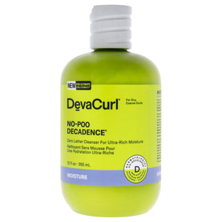 DevaCurl No-Poo Decadence Cleanser for Unisex - 12 oz - Gently Cleanse and Hydrate Your Curls