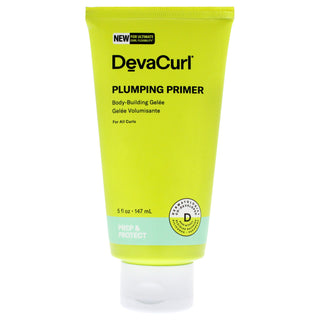 DevaCurl Plumping Primer Gel-NP for Unisex - 5 oz Gel, Volumizing Hair Primer