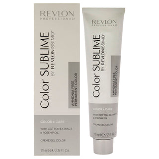 Revlonissimo Color Sublime - 5.34 Light Gold Copper Brown by Revlon for Unisex - 2.5 oz Hair Color