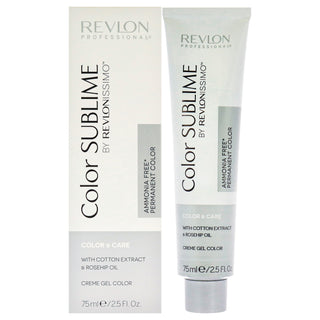 Revlonissimo Color Sublime - 7.12 Medium Ash Iridescent Blonde by Revlon for Unisex - 2.5 oz Hair Color