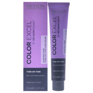 Revlonissimo Color Excel - 5.34 Light Golden Copper Brown by Revlon for Unisex - 2.3 oz Hair Color