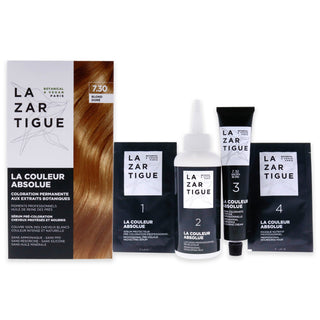 La Couleur Absolue Permanent Haircolor - 7.30 Golden Blond by Lazartigue for Unisex - 1 Application Hair Color