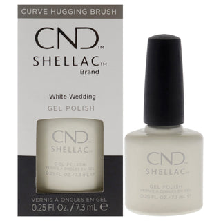 CND Shellac Nail Polish in White Wedding for Women - 0.25 oz Nail Polish