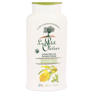 Shower Cream - Verbena Lemon by Le Petit Olivier for Women - 16.9 oz Shower Cream