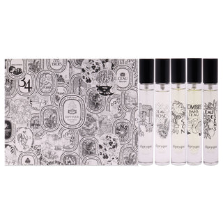 Diptyque Discovery Mini Set for Unisex - 5 Pc Set 0.25oz Each - Do Son, Eau des Sens, Philosykos, LOmbre dans lEau, Eau Rose