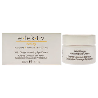 Wild Ginger Amazing Eye Cream by e.fek.tiv - Unisex Eye Cream for Brighter, Youthful Eyes