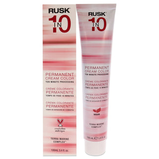 Rusk Permanent Cream Color In10 - 6G Dark Golden Brown Hair Color for Unisex - 3.4 oz