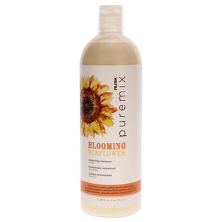 Rusk Puremix Blooming Sunflower Volumizing Shampoo for Fine Hair - 35 oz Shampoo for Unisex