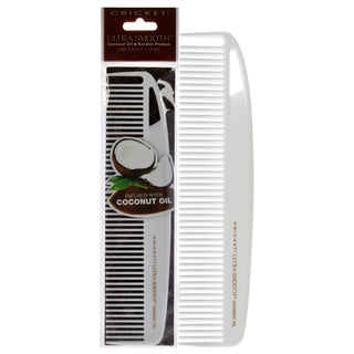 Ultra Smooth Coconut Dressing Comb by Cricket for Unisex - 1 Pc Comb | Smooth, Frizz-Free Hair Comb for Men and Women