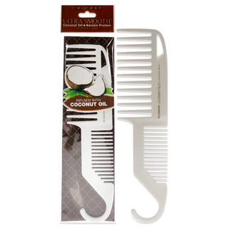 Ultra Smooth Coconut Shower Comb by Cricket for Unisex - Gentle Detangling and Smoothing Comb for Silky Hair