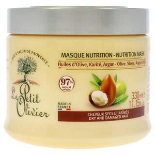 Nutrition Mask - Dry and Damaged Hair by Le Petit Olivier for Unisex - 11.15 oz Maque