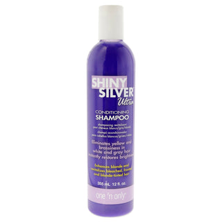 Shiny Silver Ultra Conditioning Shampoo by One n Only for Unisex - 12 oz - Ideal for brightening and nourishing silver hair899