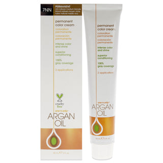One n Only Argan Oil Permanent Color Cream - 7NN Rich Natural Medium Blonde for Unisex - 3 oz Hair Color