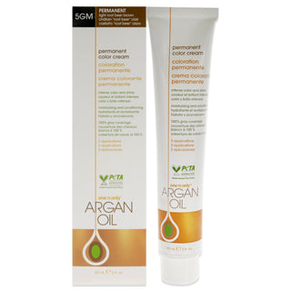One n Only Argan Oil Permanent Color Cream - 5GM Light Root Beer Brown for Unisex - 3 oz Hair Color