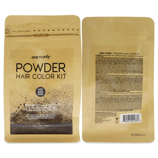 Powder Hair Color Kit - Black by One n Only for Unisex - 0.35 oz Hair Color