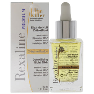 Line Killer X-Treme Fusion Detoxifying Night Elixir by Rexaline for Unisex - 1.01 oz Serum