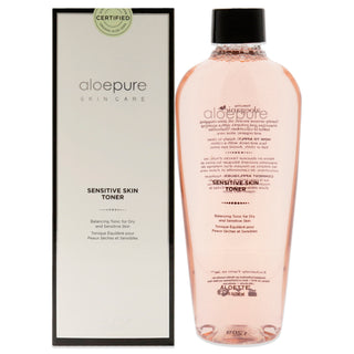 Aloette Aloepure Sensitive Skin Toner for Unisex - 8 oz, Soothing Gentle Toning Solution for Sensitive Skin