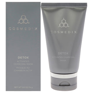 Cosmedix Activated Charcoal Detox Mask for Unisex - 2.6 oz Mask | Deep Cleanse and Purify Your Skin