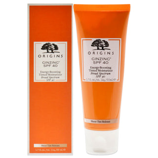 Origins Ginzing Energy-Boosting Tinted Moisturizer SPF 40 - 1.7 oz Sunscreen for Unisex