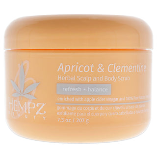 Hempz Apricot and Clementine Herbal Scalp and Body Scrub - 7.3 oz for Unisex