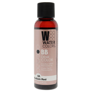 Watercolors BB Demi-Permanent Hair Color - 5R Medium Red by Tressa for Unisex - 2 oz Hair Color