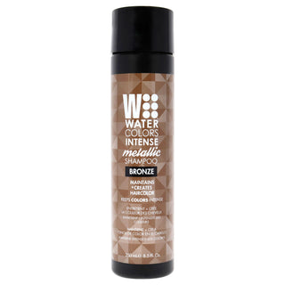 Watercolors Intense Metallic Shampoo - Bronze by Tressa for Unisex - 8.5 oz Shampoo