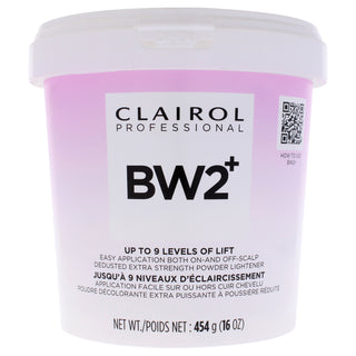 Clairol Basic White 2 Plus Powder Lightener - Professional Hair Lightening Powder - 16 oz
