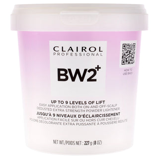 Clairol Basic White 2 Plus Powder Lightener - 8 oz for Unisex - Gentle Hair Lightening Formula