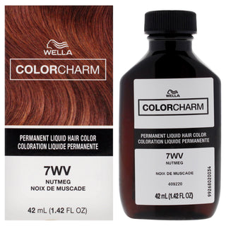 Color Charm Permanent Liquid Hair Color - 7WV Nutmeg by Wella for Unisex - 1.42 oz Hair Color