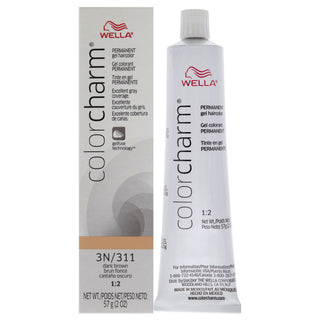 Color Charm Permanent Hair Color Gel - 311 3N Dark Brown by Wella for Unisex - 2 oz Hair Color