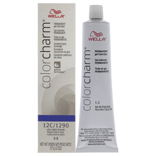 Color Charm Permanent Hair Color Gel - 12C 1290 Ultra Light Blonde by Wella for Unisex - 2 oz Hair Color