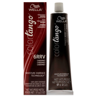 Color Tango Permanent Hair Color - 6RRV Cabernet by Wella for Unisex - 2 oz Hair Color