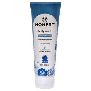 Honest Kids Eczema Soothing Therapy Wash - 8 oz Body Wash for Sensitive Skin