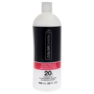 Wella Color Charm 20 Volume Creme Developer - 32 oz Lightener for Unisex