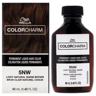 Wella Color Charm 5NW Light Natural Warm Blonde Permanent Hair Color - 1.42 oz
