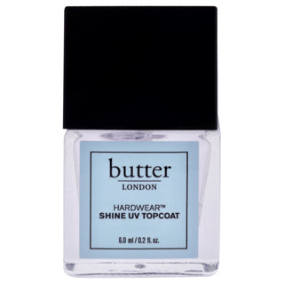 Butter London Hardwear Shine UV Topcoat for Women - 0.2 oz Nail Treatment