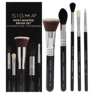 Must-Have Brush Set: SIGMA Most Wanted Brush Set for Women - 5 Pc Set