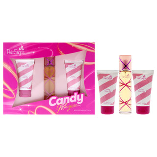 Pink Sugar Candy Magic by Aquolina for Women - 3 Pc Gift Set 1.7oz EDT Spray, 1.7oz Glossy Shower Gel, 1.7oz Creamy Body Lotion