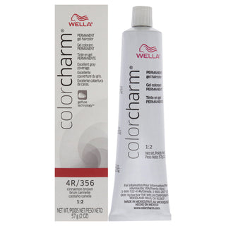 Color Charm Permanent Hair Color Gel - 4R 356 Cinnamon Brown by Wella for Unisex - 2 oz Hair Color