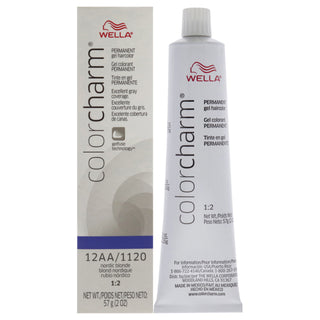 Color Charm Permanent Hair Color Gel - 12AA 1120 Nordic Blonde by Wella for Unisex - 2 oz Hair Color