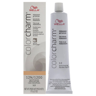 Color Charm Permanent Hair Color Gel - 12N 1200 Hight Lift Blonde by Wella for Unisex - 2 oz Hair Color