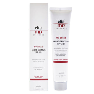 UV Sheer SPF 50 Plus by EltaMD for Unisex - 3 oz Sunscreen