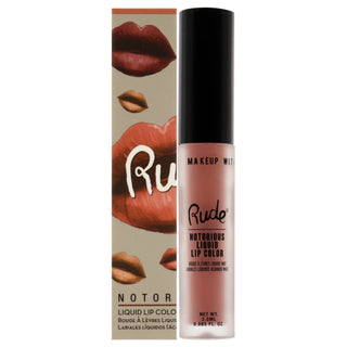 Notorious Liquid Lip Color - Below the Belt by Rude Cosmetics for Women - 0.1 oz Lipstick