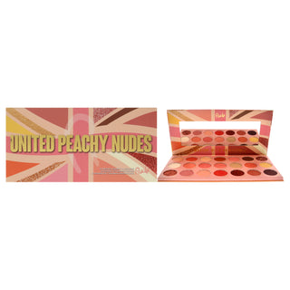 Rude Cosmetics United Peachy Nudes 21 Pressed Pigment and Shadows Palette for Women - 0.74 oz Eye Shadow