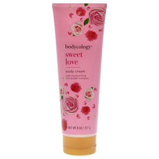 Bodycology Sweet Love Body Cream for Women - 8 oz Body Cream, Hydrating and Nourishing Formula