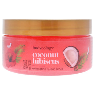 Bodycology Coconut Hibiscus Exfoliating Sugar Scrub for Women - 10.5 oz Scrub