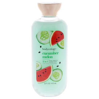 Revitalize with 2 in 1 Cucumber Melon Body Wash and Bubble Bath by Bodycology